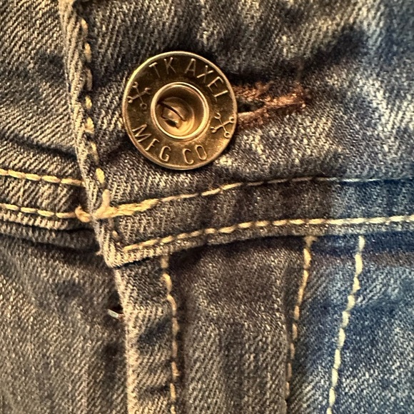 TK Axel Blue Denim Slim Bootcut Stretch Medium Wash Jeans Men's Size 34x32 - Picture 4 of 5